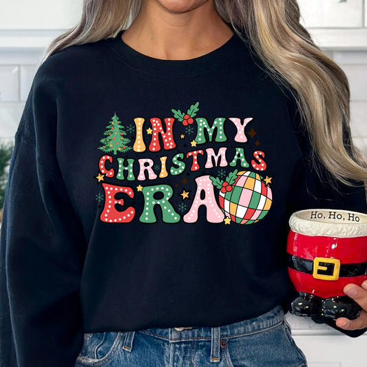 In My Christmas Era Sweatshirt or T-Shirt | Retro Holiday Graphic Shirt | Cute Festive Top