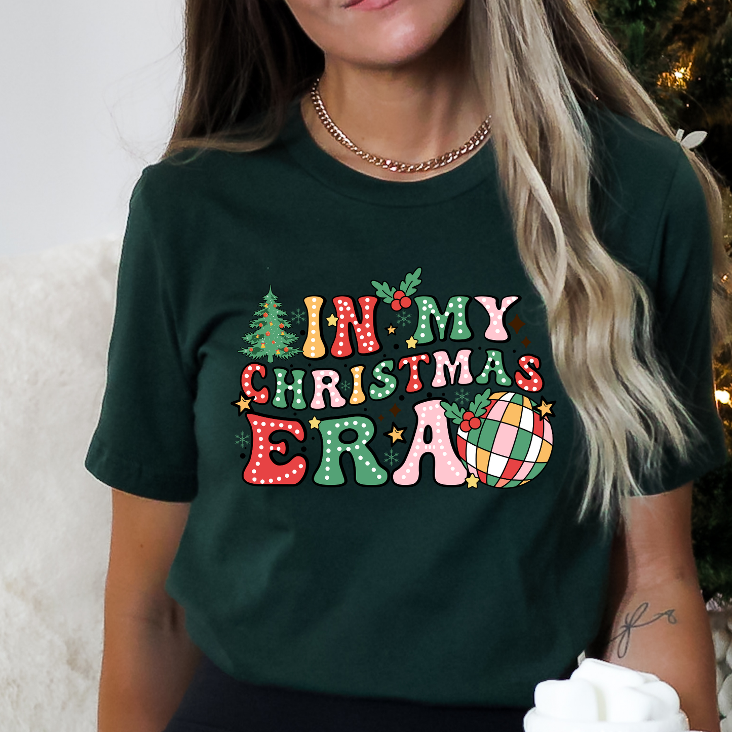 In My Christmas Era Sweatshirt or T-Shirt | Retro Holiday Graphic Shirt | Cute Festive Top