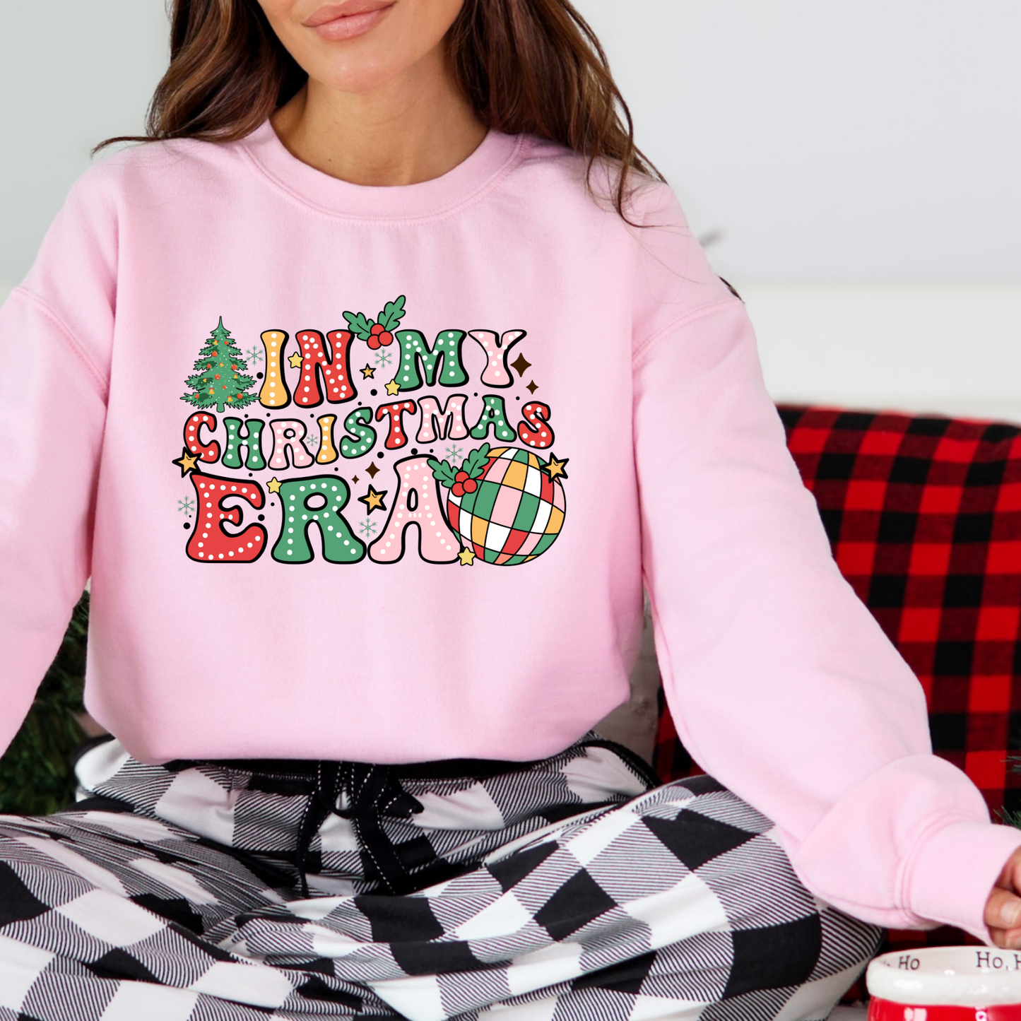 In My Christmas Era Sweatshirt or T-Shirt | Retro Holiday Graphic Shirt | Cute Festive Top