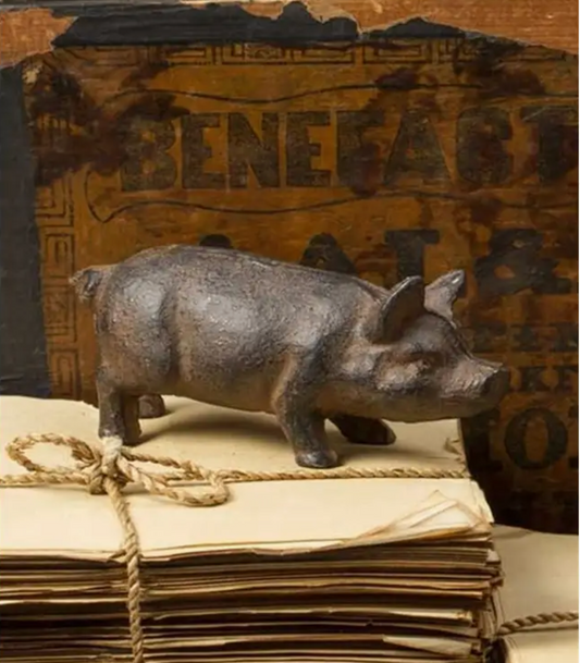 Cast Iron Pig Home Decor Farmhouse Ranch Life Style